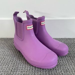 Pastel Purple Hunter Ankle Rain Boots
